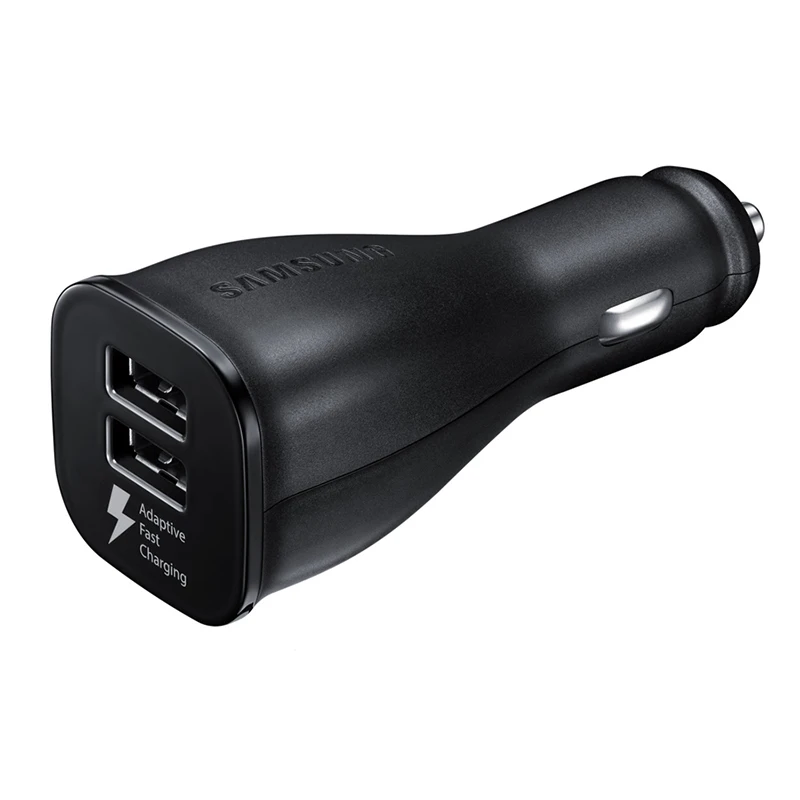 Автомобильное зарядное устройство samsung Dual USB адаптивный быстрый адаптер 1,2 м usb type C Быстрый кабель для передачи данных для Galaxy Note 10 9 8 S10 S8 S9 A70 A60