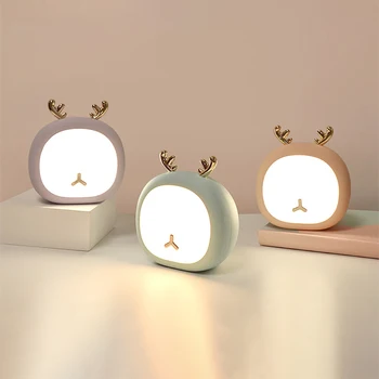 

JUNEJOUR USB Rechargeable LED Night Light USB Charging LED Night Light 2W Automatic Magnetic Base USB Rechargeable Night Light