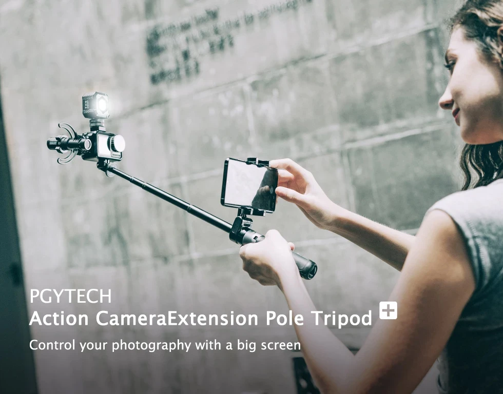 PGYTECH экшен камера расширение Полюс штатив плюс селфи палка для GoPro Hero7 черный Insta360 One X DJI Osom экшн Спортивная камера