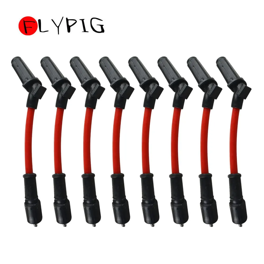 FLYPIG Новые запасные части для LS1 LS2 LS4 LS6 LS7 LS9 для ZZPerformance 10 мм красный набор проводов зажигания свечи зажигания 8