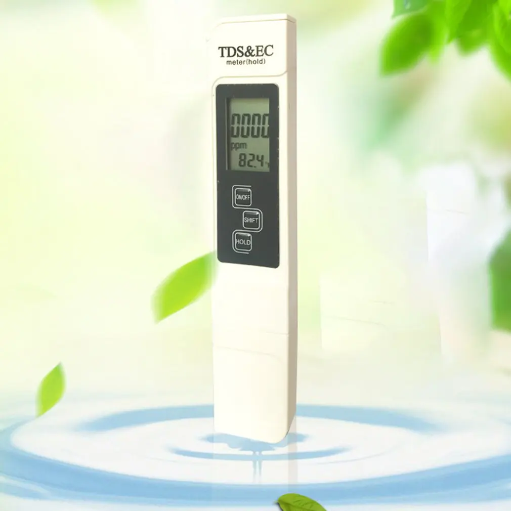 Измеритель Качества Воды цифровой инструмент TDS& EC температура 0-9990 ppm фильтр чистоты воды точный монитор