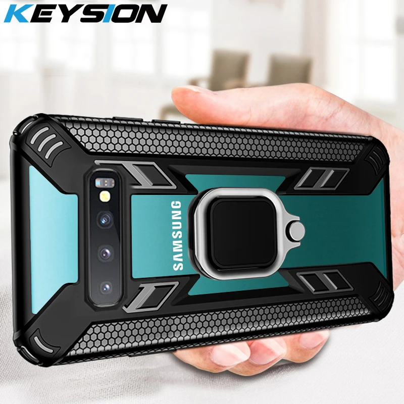 KEYSION Shockproof Case for Samsung S20 Ultra S10 Plus S10e Note 10 Phone Cover A70 A50 A30 A20 A10 A50S M20 A9 A7 2018 | Мобильные