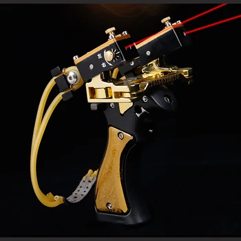 

Powerful Folding Wrist Slingshot Catapult for Hunting Shooting Fishing Alloy Slinghsots with Rubber Band 2020 New