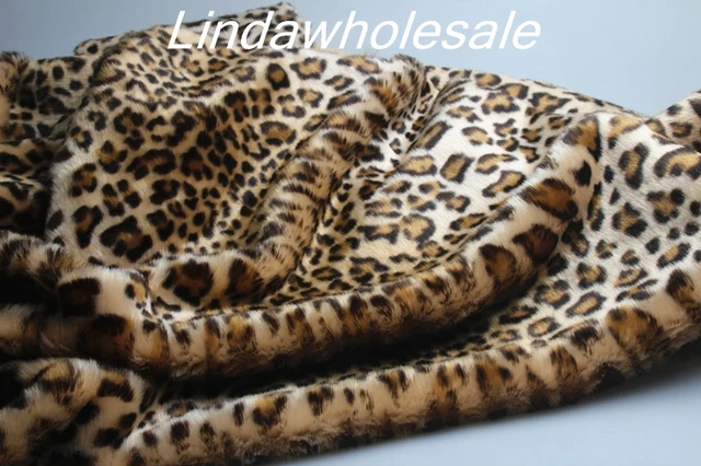 High-grade imitation leopard-print faux fur fabric clothing hat bag car mat  background decorative cloth160*50cm/pcs - AliExpress Home & Garden