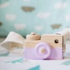 Lovely Montessori Hanging Wooden Camera Toys Children Early Educational Toys Bedroom Table Ornaments Decoration 1