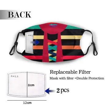 

protective mask with filter Rainbow King Pharaoh Egypt Printed anti dust PM2.5 reuse adult teen child girl