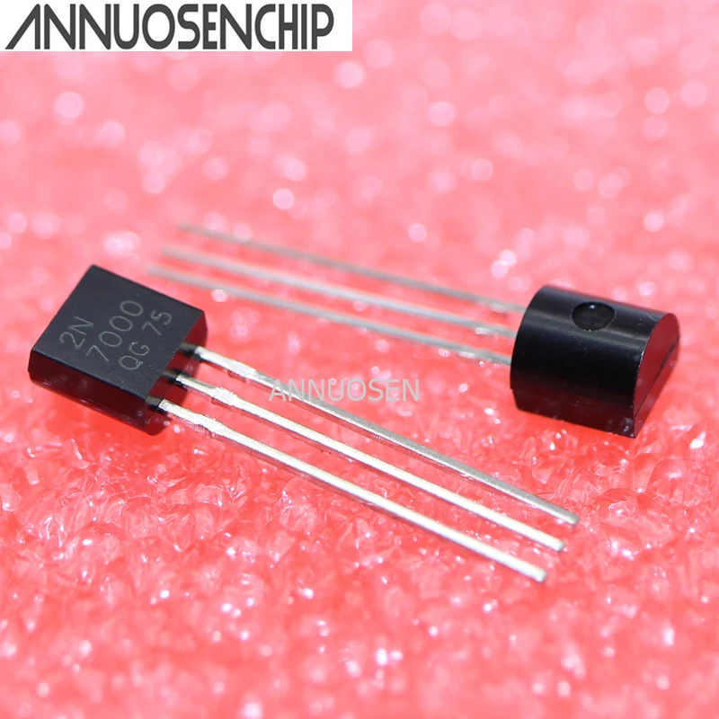 1000pcs 2N7000 MOSFET N-CH 60V 200MA TO-92 NEW GOOD QUALITY | Электронные компоненты и принадлежности