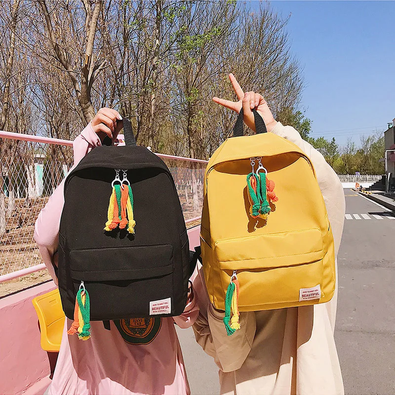 

Schoolbag New Style MORI Series Candy-Colored School Bag Korean-style Best Friend Students Canvas Backpack Women's