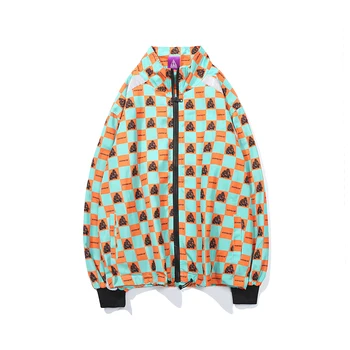 

Men Jackets 2020 Spring Man Streetwear Harajuku Plaid Trench Coat Korean Fashion Oversized Windbreaker Vintage Men Clothes Punk