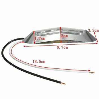 

Truck Car Light Side Marker Tail Light Clearance Lamp 12/24V 10Pcs 4 LED