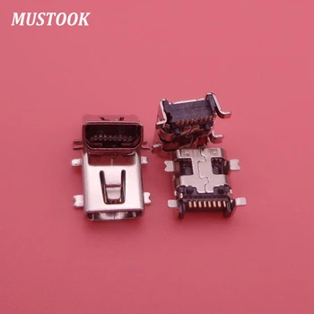 

For mini 8Pin USB jack socket connector for MP3 MP4 GPS etc,4 foot SMT 100pcs