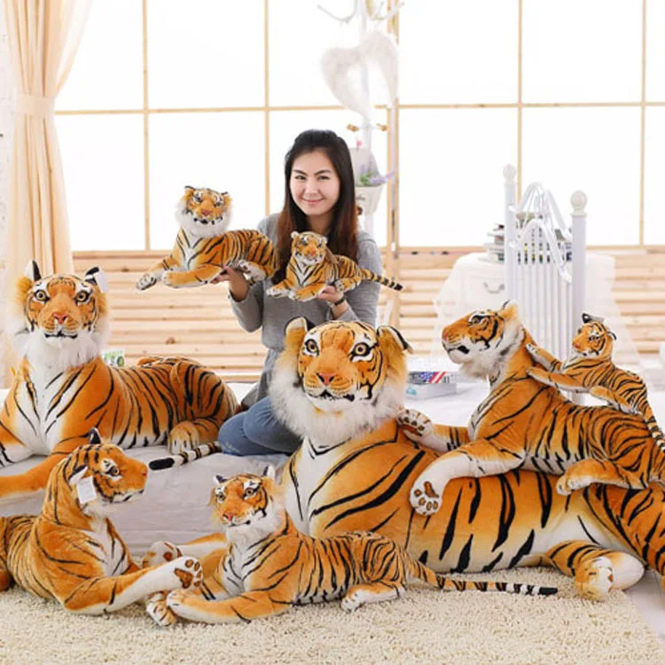 

Top Grade Ultra-Realistic Model Large Size South China Tiger Model Lion Model Dog Model Deer Plush Toy Doll