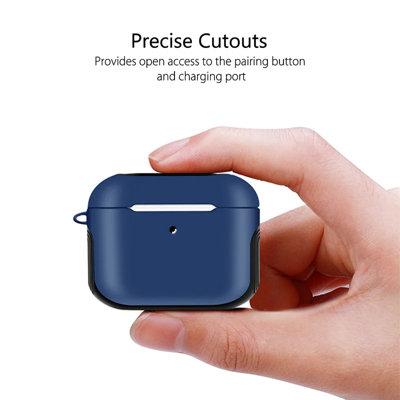 Keajor чехол для Airpods Pro Чехол для наушников беспроводной защитный жесткий чехол для Air Pods Pro Чехол Силиконовый+ PC Bluetooth наушники