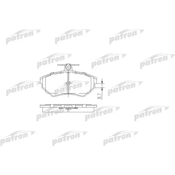 Колодки тормозные дисковые передн SEAT: AROSA 00-04, CORDOBA 93