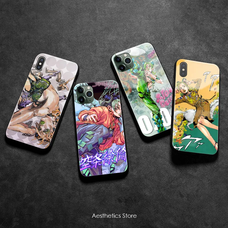 Мягкий силиконовый стеклянный чехол Jolyne Cujoh Stone Ocean для iPhone SE 6 6s 7 8 Plus X XR XS 11 12 mini Pro