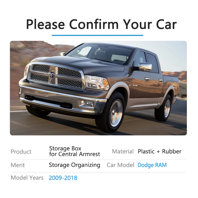 Для Dodge ram 1500 ram 1500 DS DJ 2009~ подлокотника ящик для хранения, автомобильный Органайзер аксессуары 2010 2011 2012