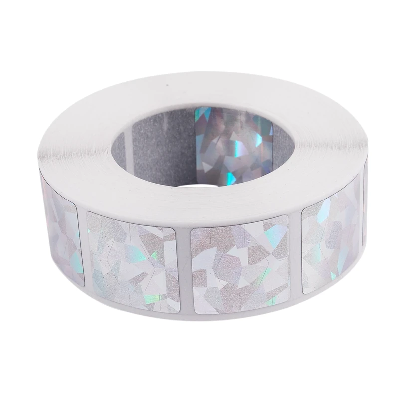 

1000Pcs Scratch-Resistant Card Coating Sticker Magic Creative Card Coating 20X20Mm Square Color