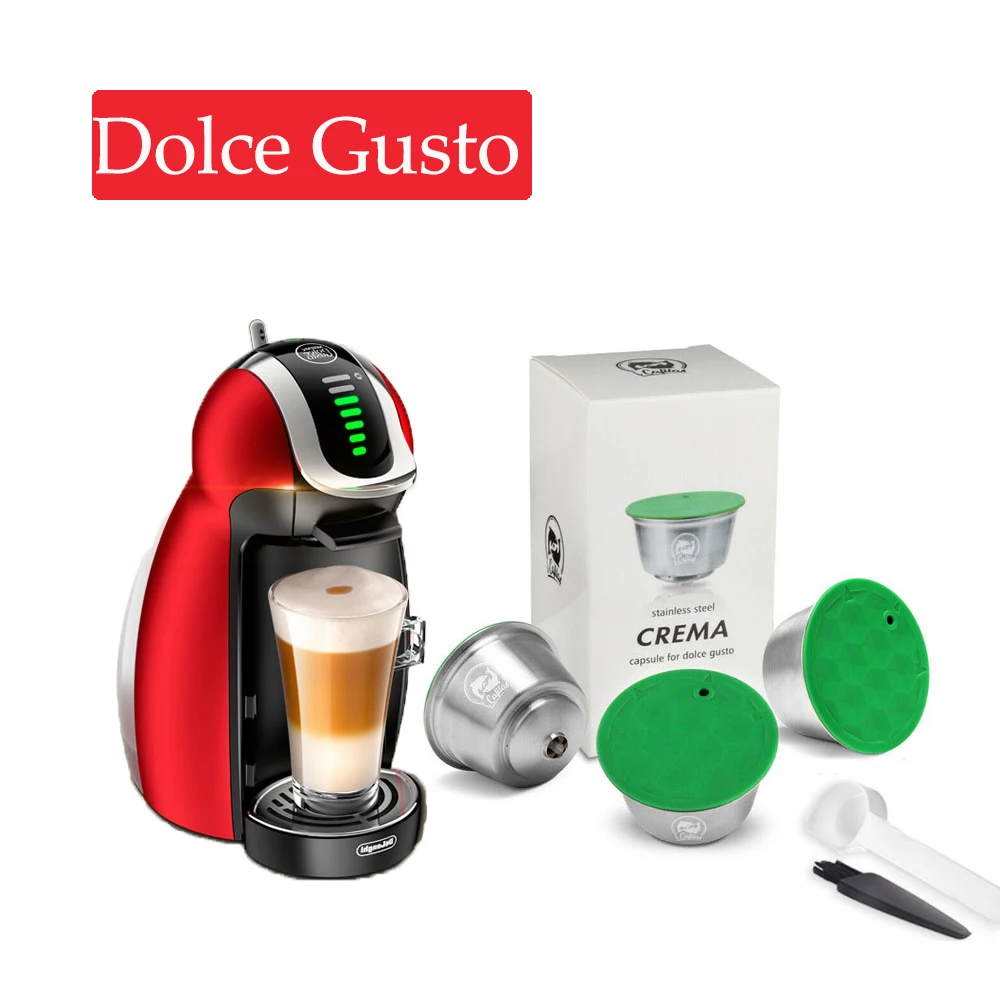 Новый многоразовый из нержавеющей стали силиконовый чехол для капсул Dolci Gusto