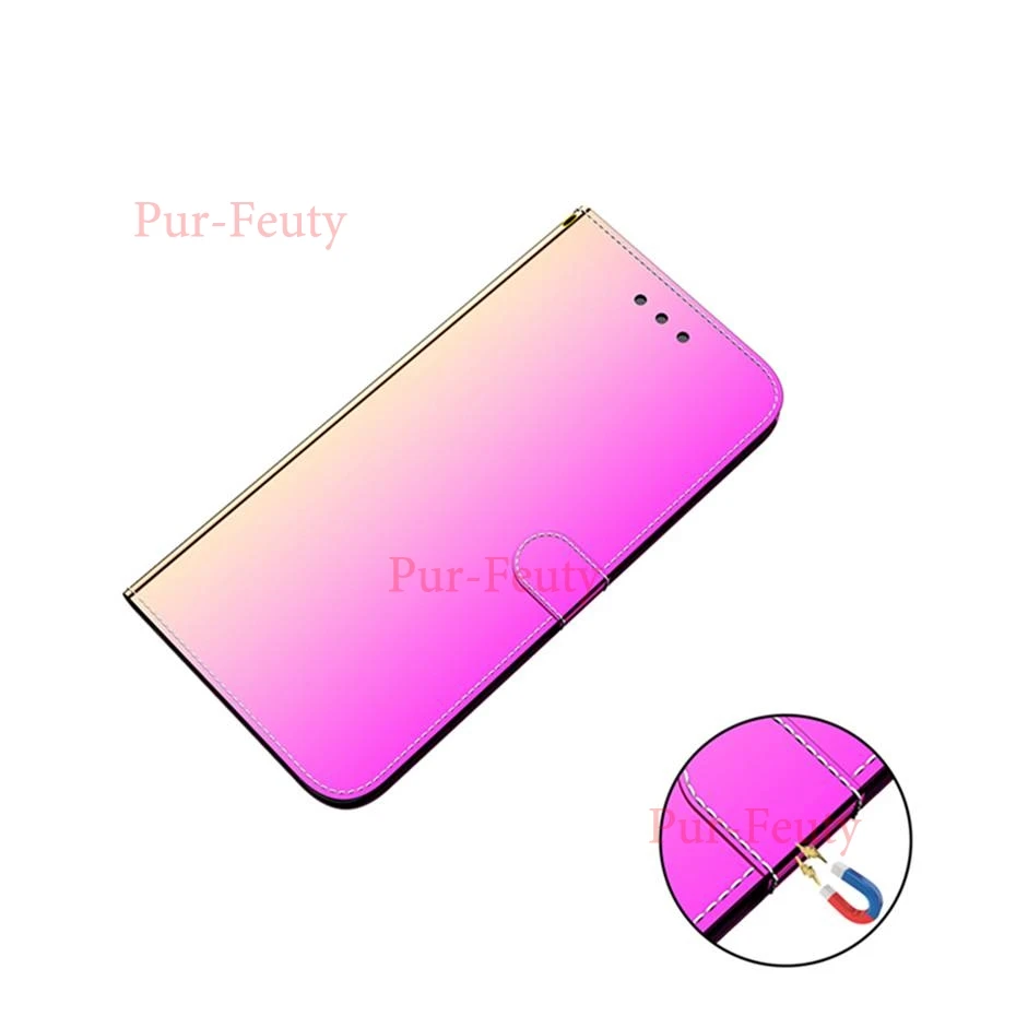 Чехол-бумажник чехол для телефона для LG Q60 K50 крышка чехол гладкая поверхность зеркало Флип кожаный чехол для LG K50 Q60