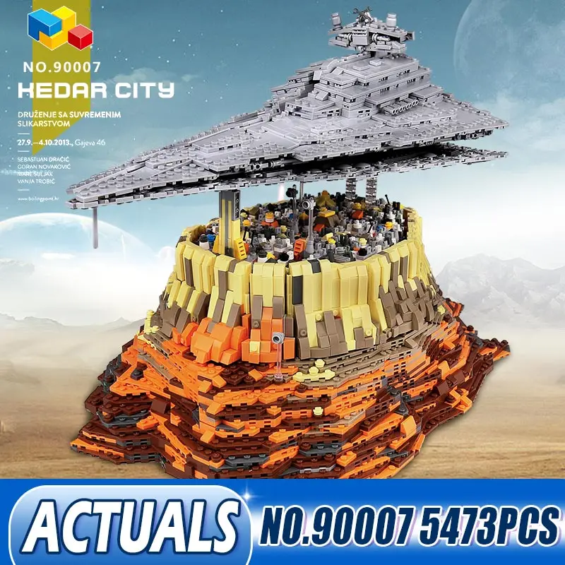 90007 звезда игрушки Звездных Войн совместимы с Lego MOC 18916 Эмпайр более Jedha Город