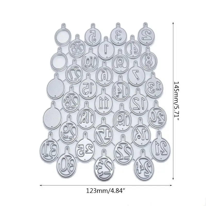 От 1 до 31 цифр металлические Вырубные штампы трафарет для скрапбукинга "сделай сам" штамп для альбомов бумажная карточка тиснение Декор Ремесло