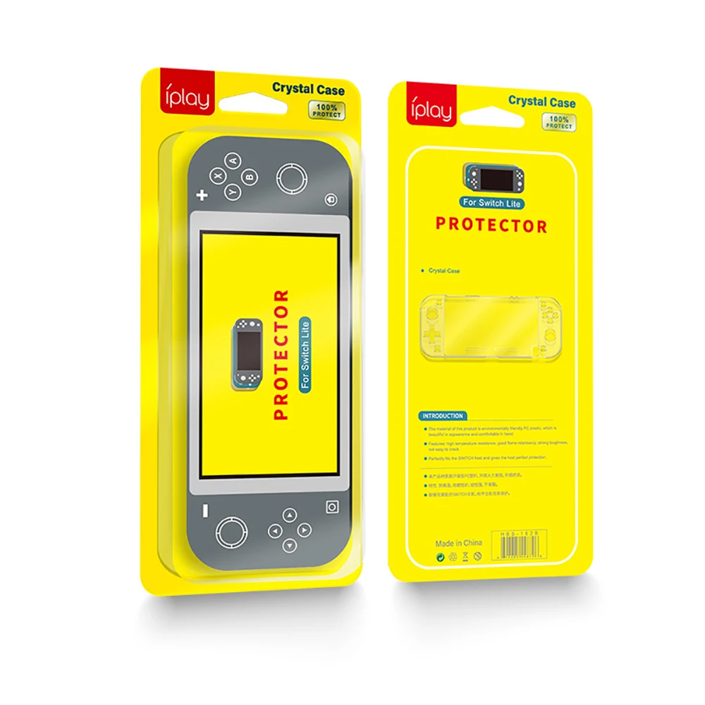 iBen Crystal Transparent Case Protecive Cover Environmentally Friendly PC Skin Fit for Nintend Switch Lite Bracket Function (6)
