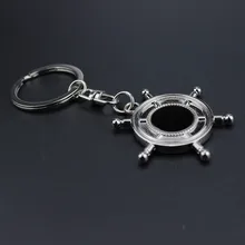 Manufacturers Direct Selling Practical Men Rudder Keychain Creative Small Gifts Export Europe And America Key Ring Lettering Log