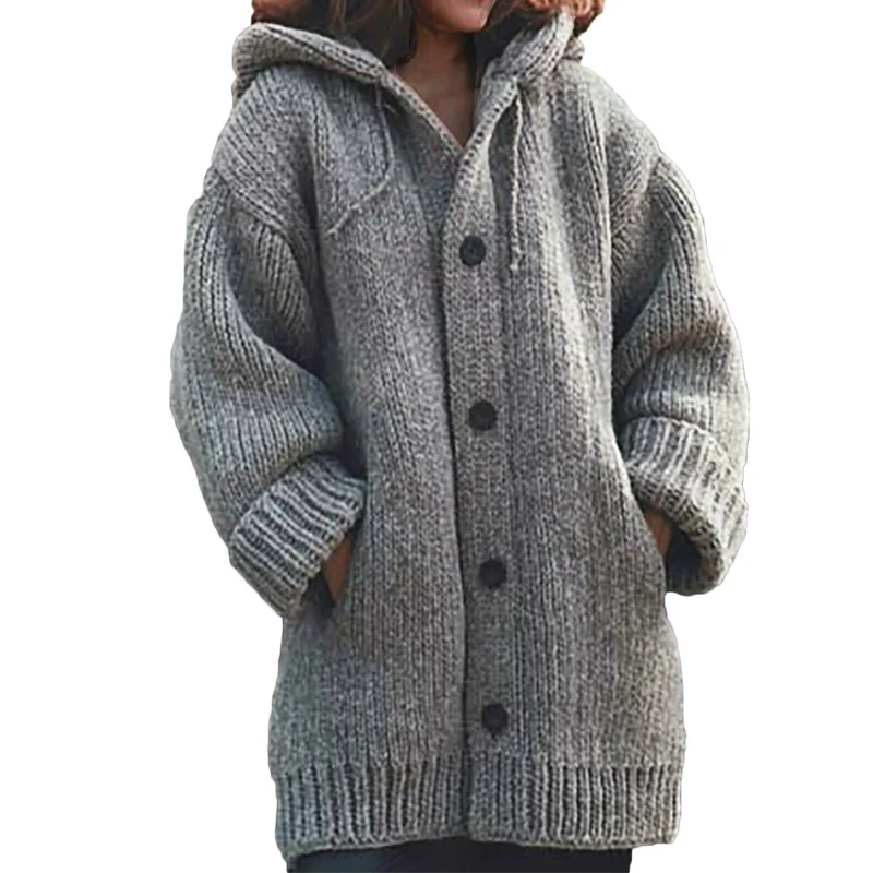 womens hooded sweater jacket