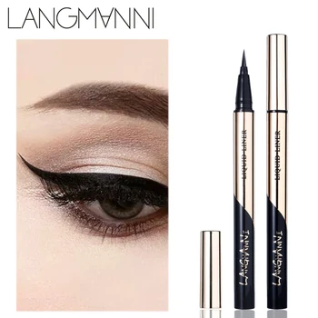 

Langmanni 1 Pcs Black Long Lasting Eye Liner Pencil Waterproof Eyeliner Smudge-Proof Cosmetic Beauty Makeup Liquid TSLM1