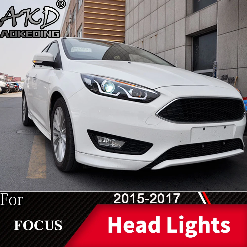 Фара для автомобиля Ford Focus- Focus 4 головной светильник s противотуманный светильник s дневной ходовой светильник DRL H7 светодиодный Биксеноновая лампа автомобильные аксессуары
