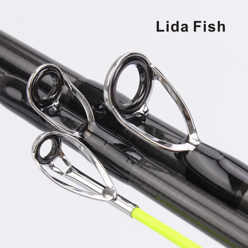 Lida Fish Brand 4-section road Asian rod 1.8 m, 2.1 m rotary casting hard fishing epoxy cloth with carbon fishing rod