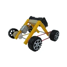 

Simple assembly electric four-wheel drive Racing car Physical experiment manual tools no battery free shipping
