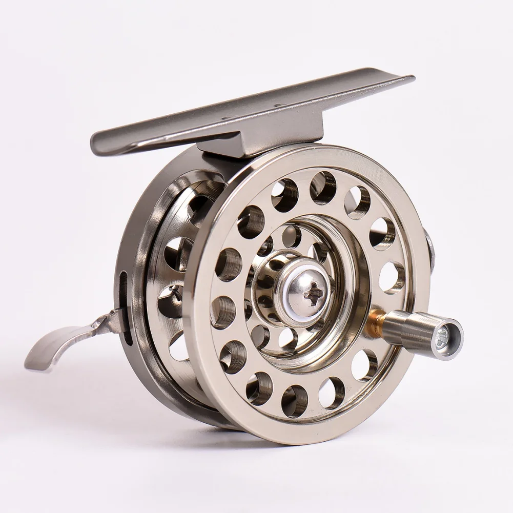 Aluminum Alloy Ice Fishing Reel Portable Lightweight Multipurpose Left/Right Handed Fly Fishing