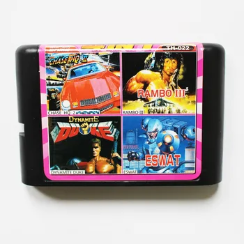 

TH-022 4 in 1 game cartridge 16 bit md Multi game card for sega genesis/mega drive