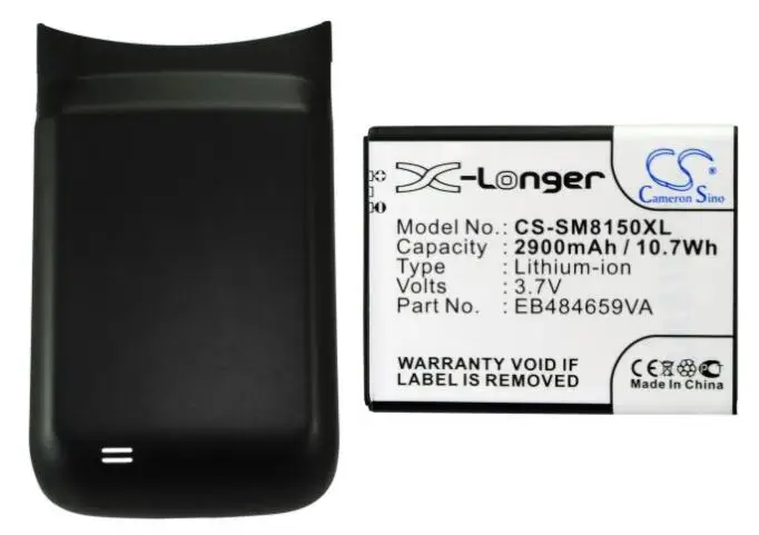 Cameron sino 2900 мА/ч, батарея для SAMSUNG Galaxy W GT-I8150 EB484659VA EB484659VABSTD EB484659VU EB484659VUBSTD TH1B825AS/5-B