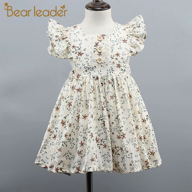 

Bear Leader Kids Girls Dress New Brand Summer Girl Party Dress Cute Floral Dress Kids Dress Elegant Children Clothing Vestidos