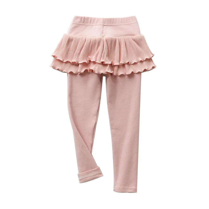 Коллекция года, осенние спортивные Леггинсы для девочек юбка-штаны, многослойная юбка-пачка леггинсы на осень для маленьких девочек, детская юбка для девочек штаны для детей возрастом от 3 до 8 лет