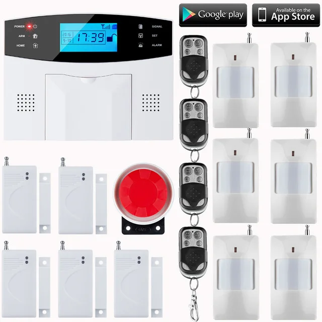 Беспроводная GSM сигнализация с ЖК клавиатурой RU/SP/EG/FR/IT|ru keyboard|system alarmsystem alarm gsm |