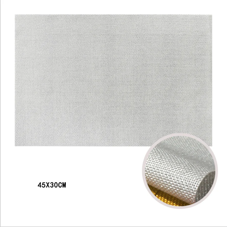 2 pcs Of Nordic Meal Mat Non-slip Coasters Insulation Solid Placemats Linen Non-Slip Home Decoration kitchen Tools - Цвет: Бежевый