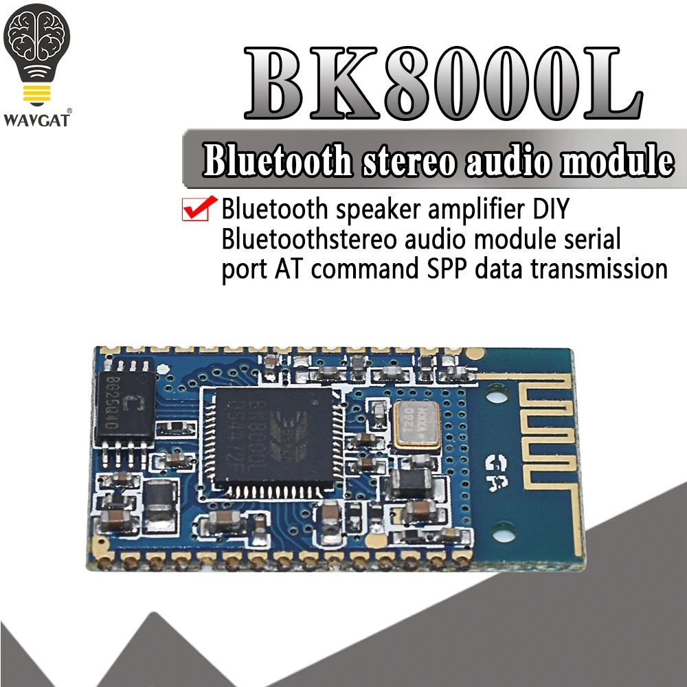 Bluetooth Stereo Audio Module Transmission BK8000L AT Commands SPP Bluetooth Speaker Amplifier DIY