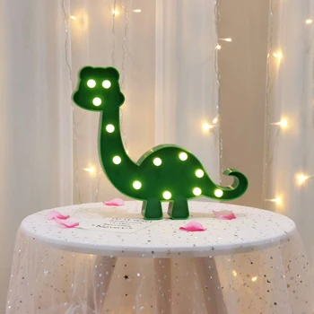 

Top-Dinosaur LED Night Light, Children Kids Bedroom Decorative Table Lamps, Marquee Animal Sign, Gift for All Dinosaur Lovers