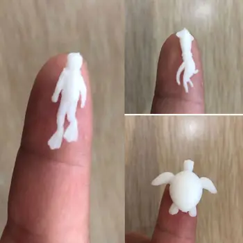 

5Pcs Silicone Mini Marine Organism Modeling Resin Mold Beach Theme Turtle Diver Squid Fillings Resin Jewelry Fillings