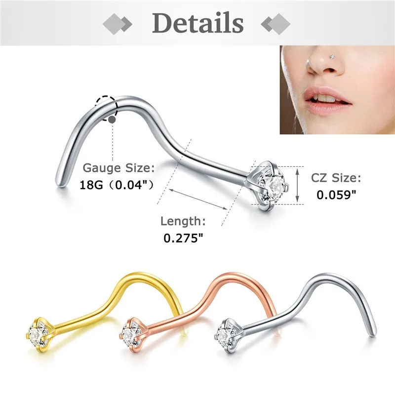 Nose Ring Gauge Sizes