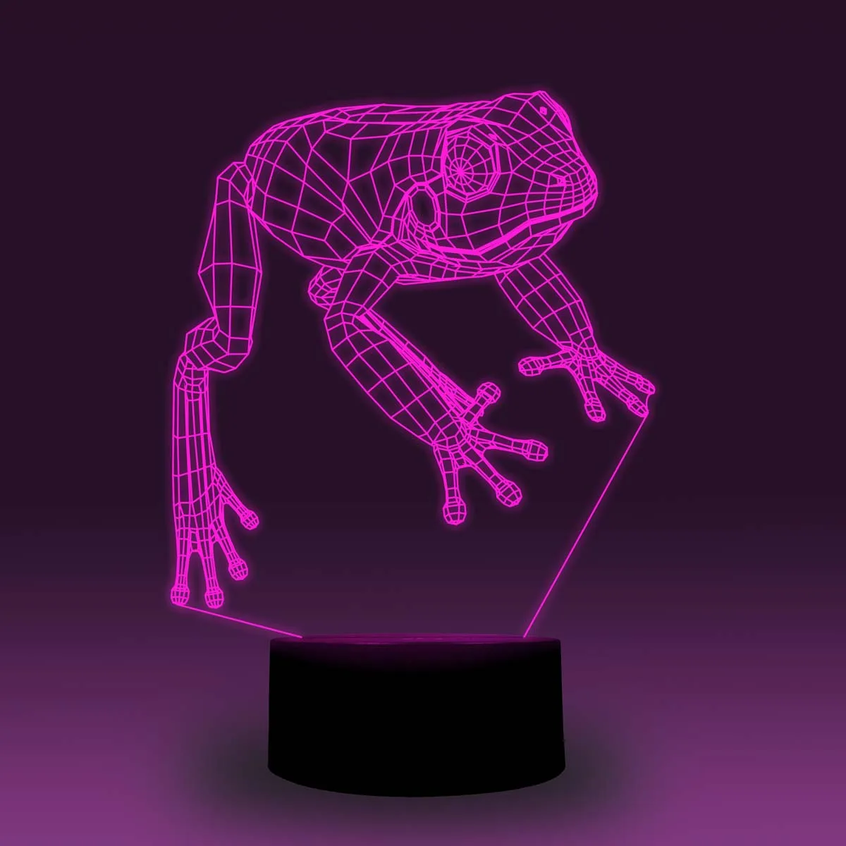 NiteApps 3D прыгающая лягушка светодиодный ночник настольная иллюзия Лампа подарок на день рождения приложение/сенсорное управление