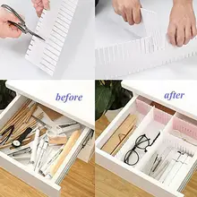 4pcs Adjustable Clapboard Drawer Divider Partition Socks Wardrobe For Underwear Storage Separator Closet Office Organizer