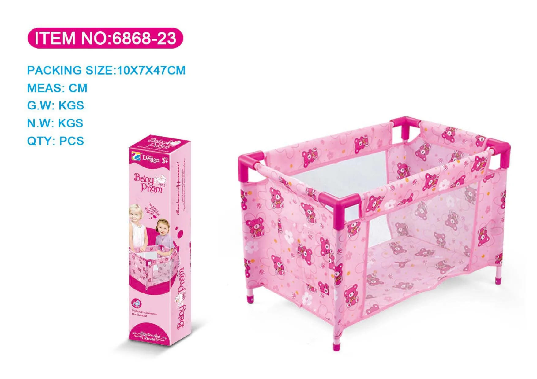 

Children Play House Toys Simulated Doll Trolley Educational Three-in-One GIRL'S Gift