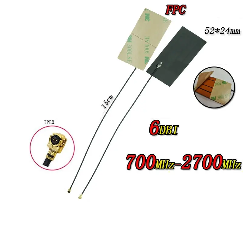 

FPC 15cm Flexible Antenna LTE Module Built-in IPEX 1 Generation Antenna High Gain GSM/GPRS 3G/4G