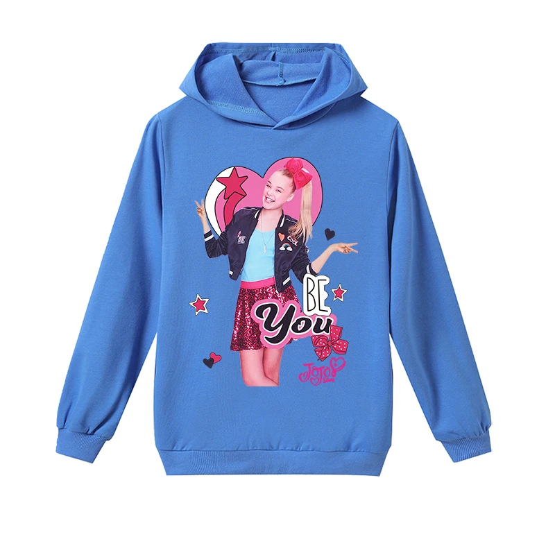 H1281 Г. Топы для девочек с героями мультфильмов; JOJO Siwa; осенние куртки; пальто с капюшоном для малышей; Верхняя одежда для детей; пальто; повседневная одежда; толстовка - Цвет: H1281