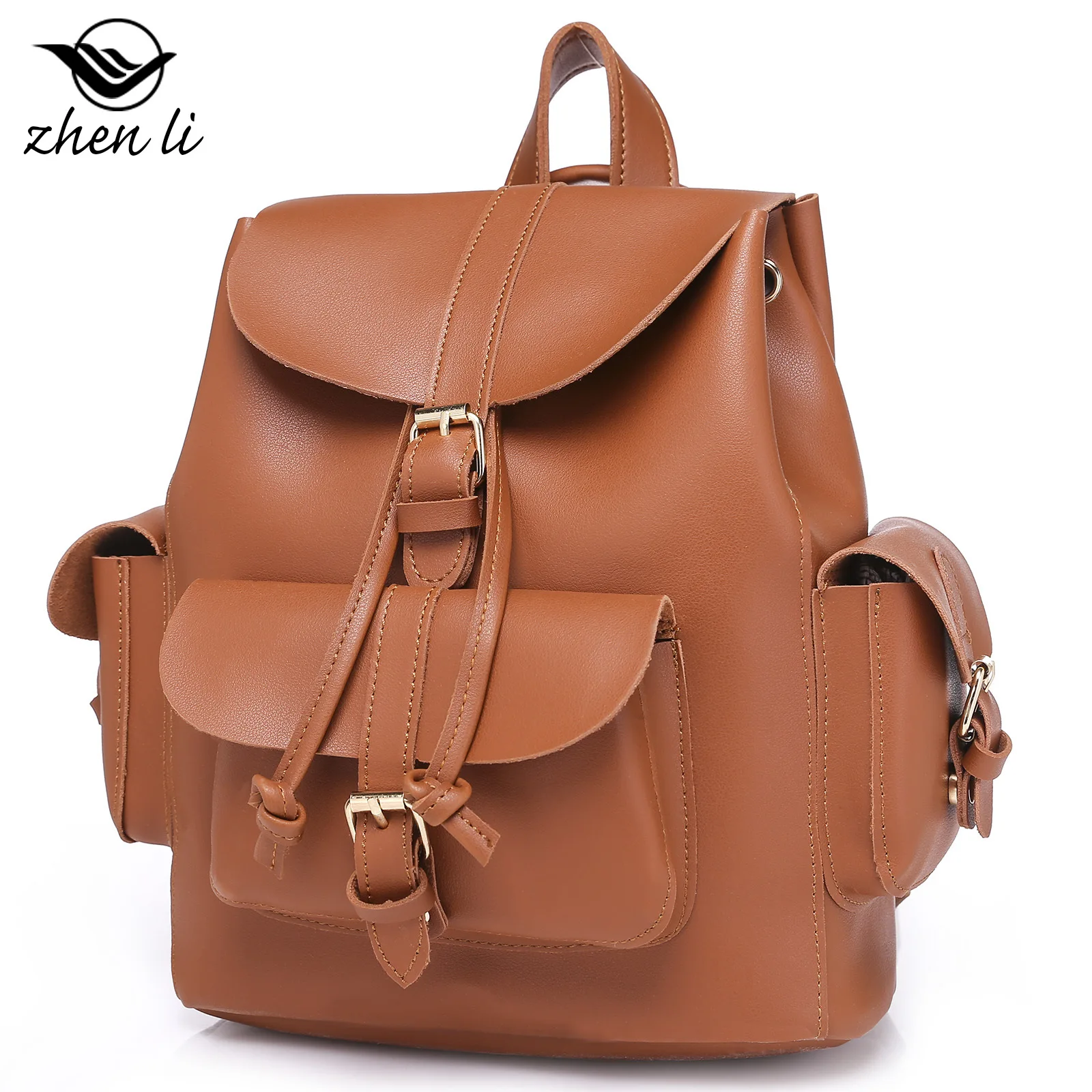 Ретро рюкзак женский стиль из искусственной кожи сумка для девочек модный рюкзак