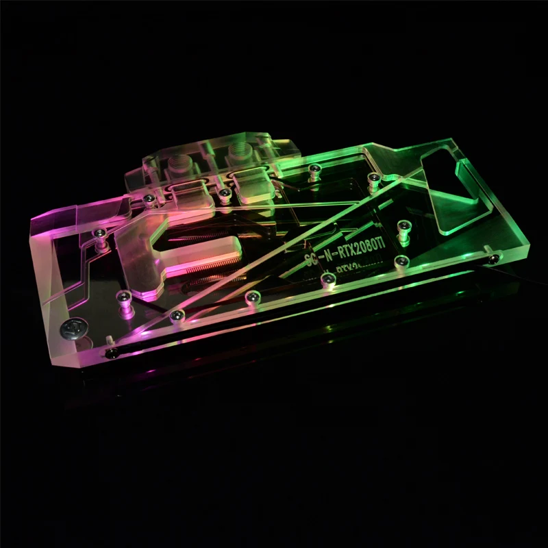 ^*Best Offers Syscooling RTX2080Ti-X Water Block use for NVIDIA GeForce RTX 2080Ti/2080 Reference Founders Full Cover GPU Block
